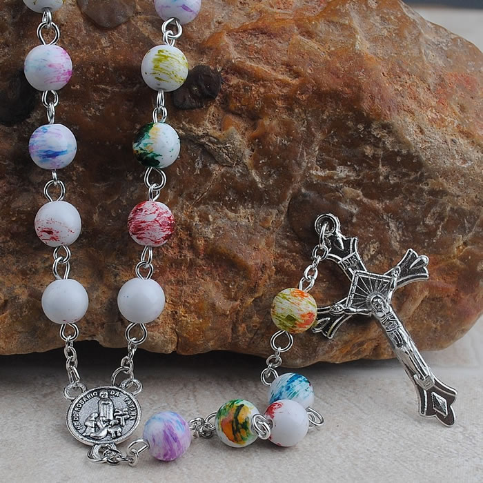 ,plastic beads rosary